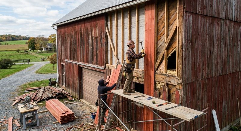 Barn Siding Replacement in Carlisle, MA