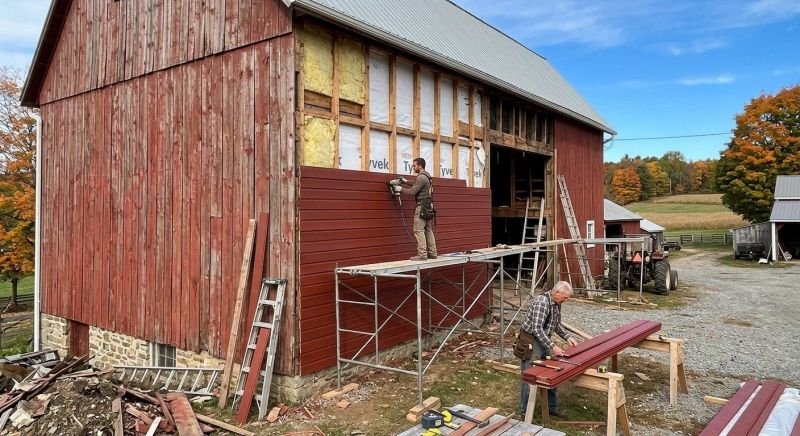 Barn Siding Replacement in Salem, NH