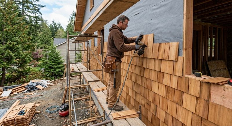 Cedar Siding Installation in Groton, MA