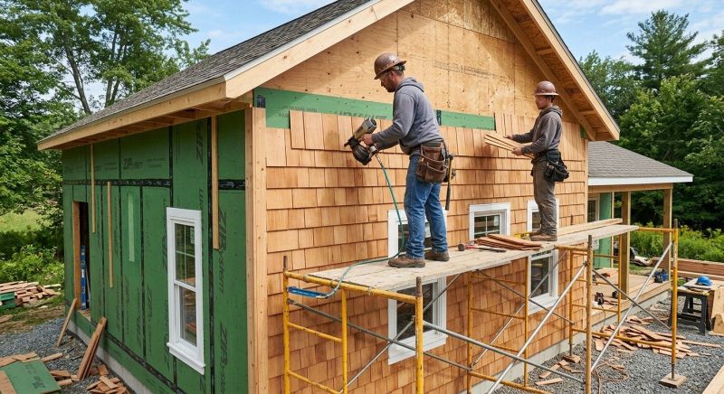 Cedar Siding Installation in Nottingham, NH