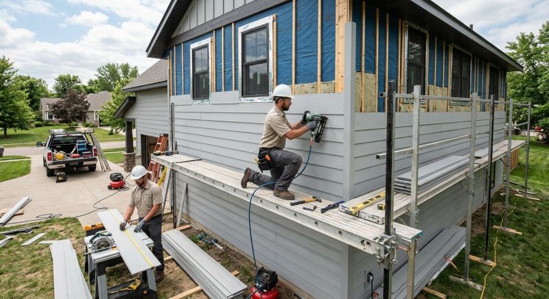 Cement Siding Installation in Auburn, NH