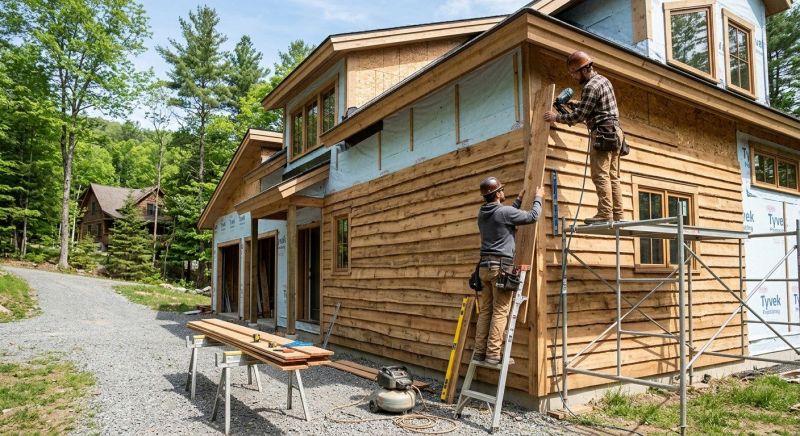 Faux Wood Siding Installation in Haverhill, MA