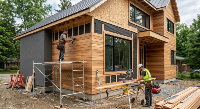 Faux Wood Siding Installation in Litchfield, NH