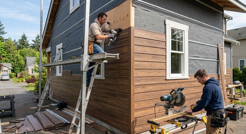Faux Wood Siding Installation in Nashua, NH