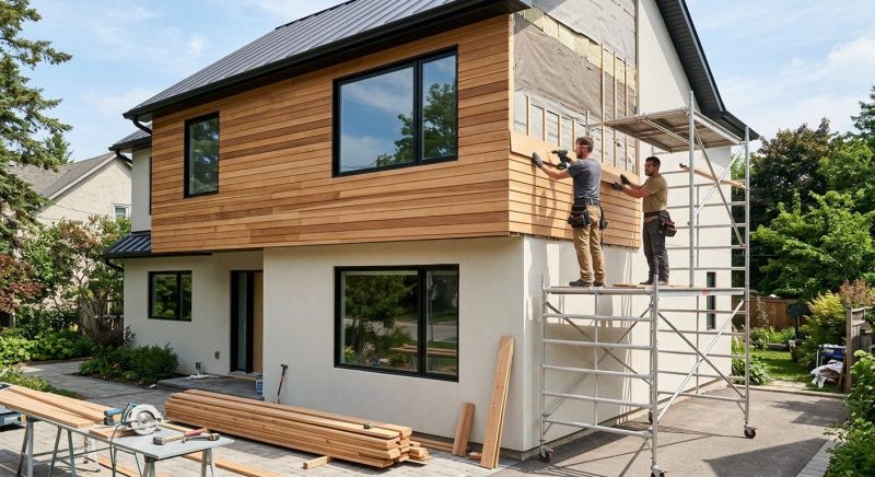 Faux Wood Siding Installation in Salem, NH