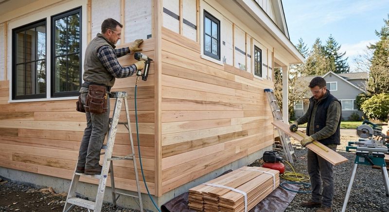 Hardwood Siding Installation in Groton, MA