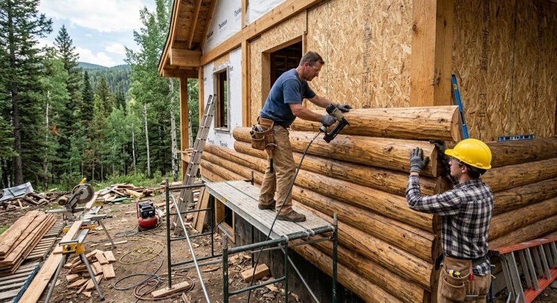 Log Home Siding Installation in Rockingham County, NH