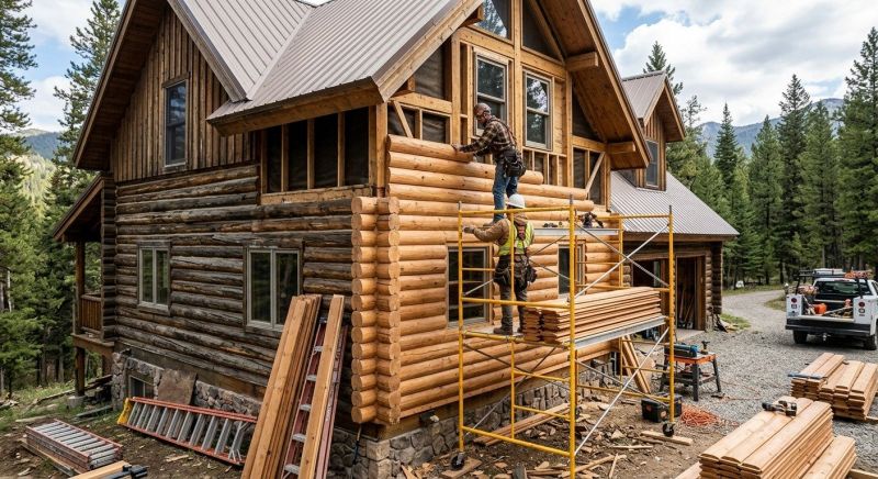 Log Siding Installation in Exeter, NH