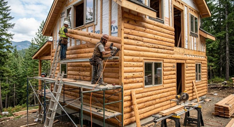 Log Siding Installation in Hampstead, NH