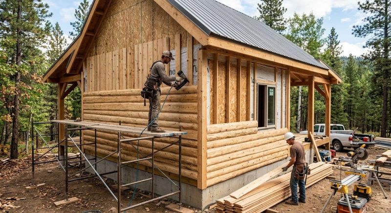 Log Siding Installation in Hudson, NH