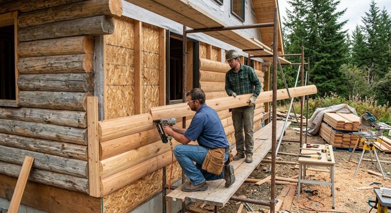 Log Siding Installation in Hudson, NH