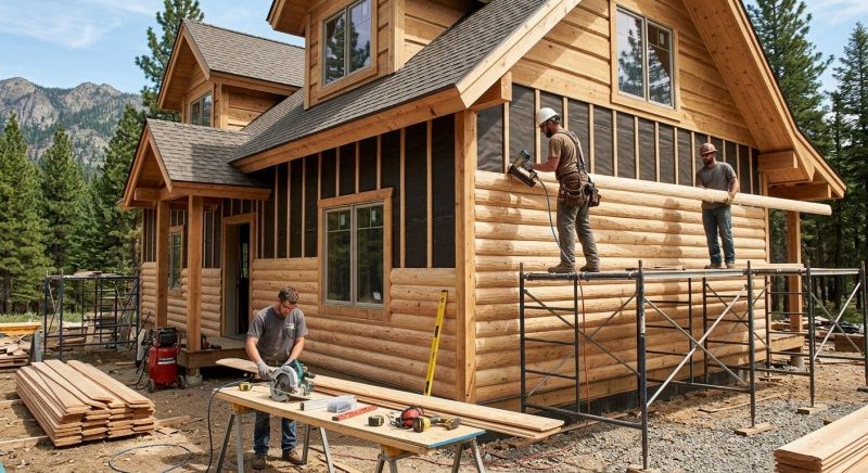Log Siding Installation in North Billerica, MA