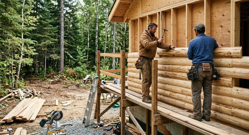 Log Siding Installation in Salisbury, MA