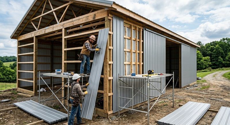 Metal Barn Siding Installation in Rockingham County, NH
