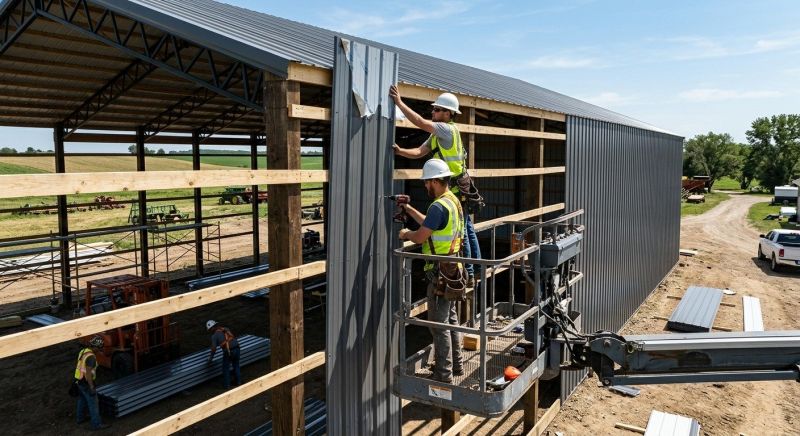 Pole Barn Siding Installation in Rockingham County, NH