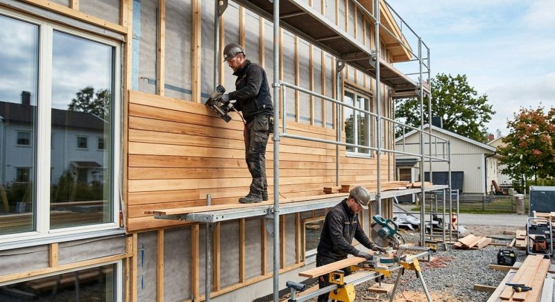 Wood Cladding Installation in Chelmsford, MA