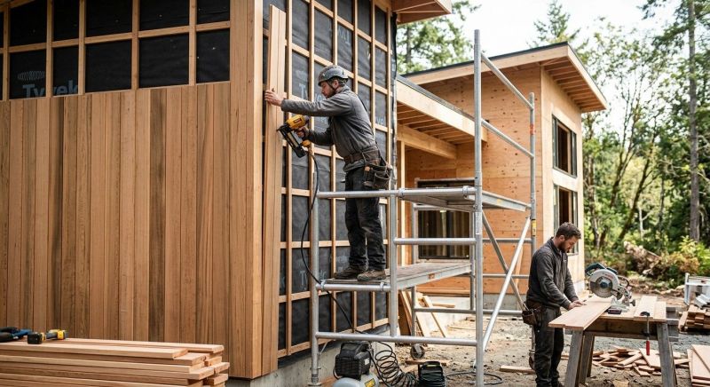 Wood Cladding Installation in Chelmsford, MA