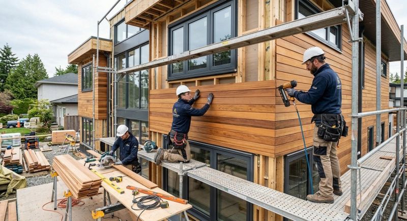 Wood Cladding Installation in Groveland, MA