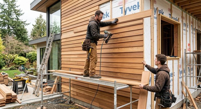 Wood Cladding Installation in Plaistow, NH