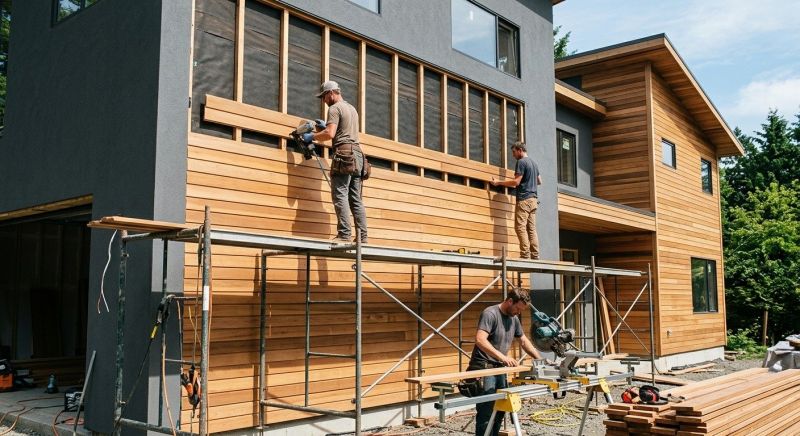 Wood Cladding Installation in Sandown, NH