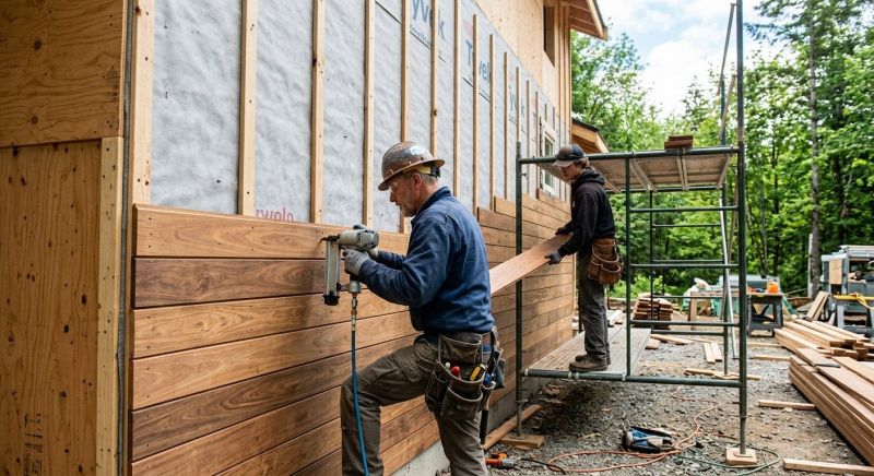Wood Plank Siding Installation in Rockingham County, NH