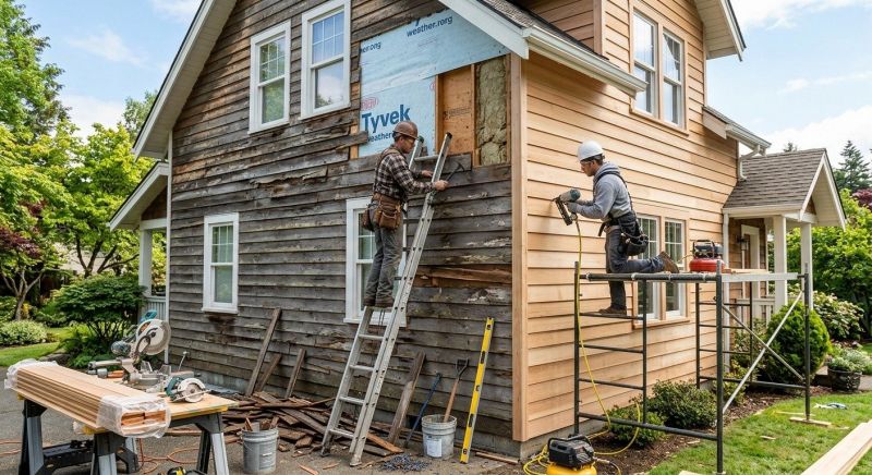 Wood Siding Replacement in Lowell, MA